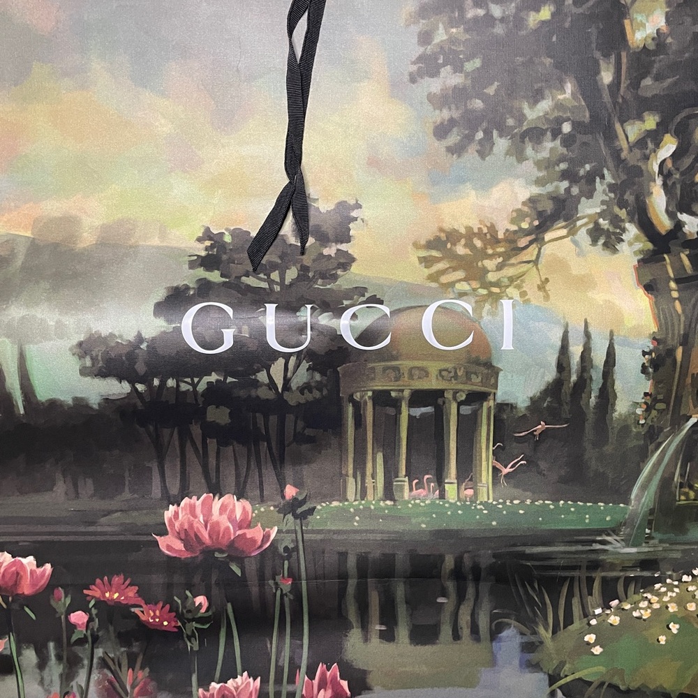 GUCCI Extra Large Shopping Bag Gift Bag 34x25 EMPTY BAG Limited Edition Bag - Picture 2 of 8